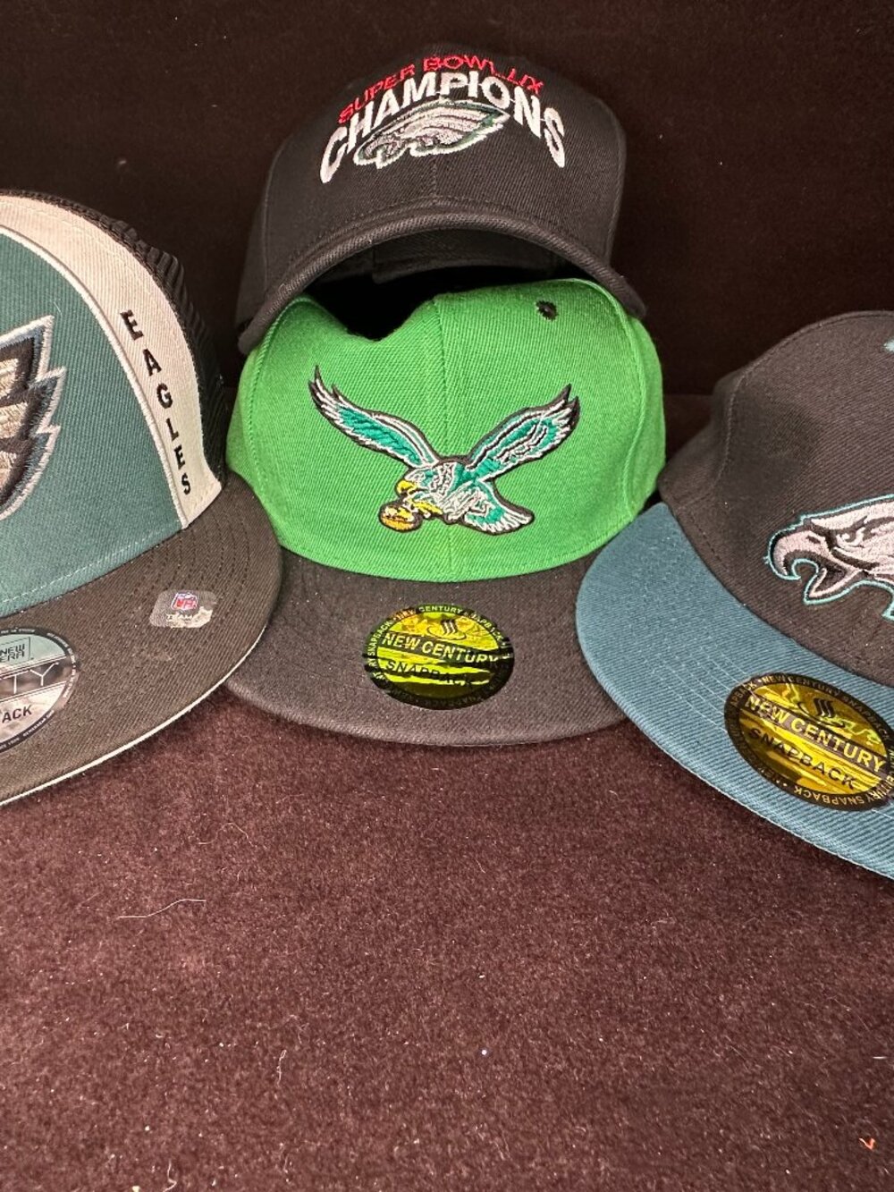Philadelphia Eagles Caps bundle of 4